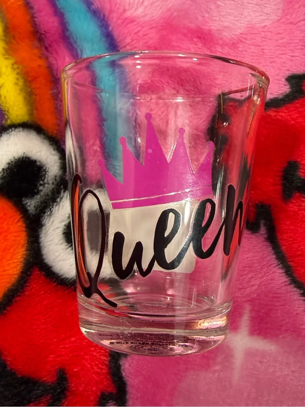 Queen & King Crown Shot Glass Set Couple Wedding Engagement Gift Bar Decor
